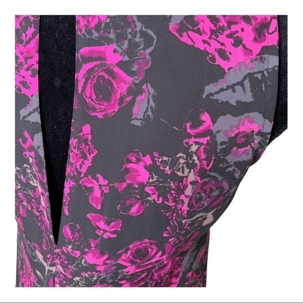 Leith Floral asymmetrical Sleeveless Blouse - Picture 9 of 9